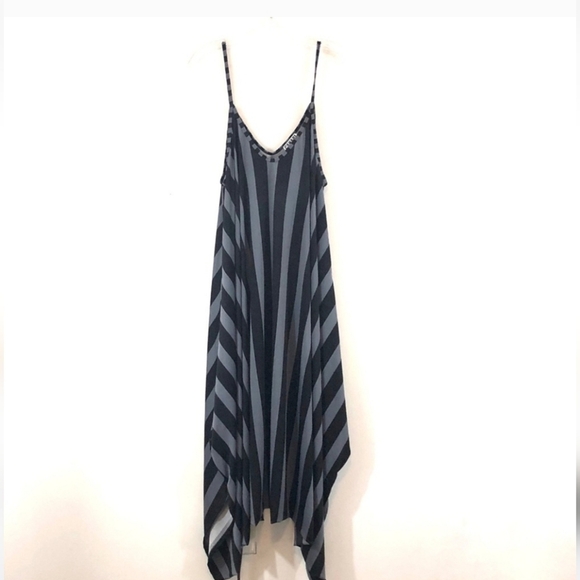 Canari Plus Size Black Jade Striped Harem Jumpsuit Romper 3x - Picture 3 of 11